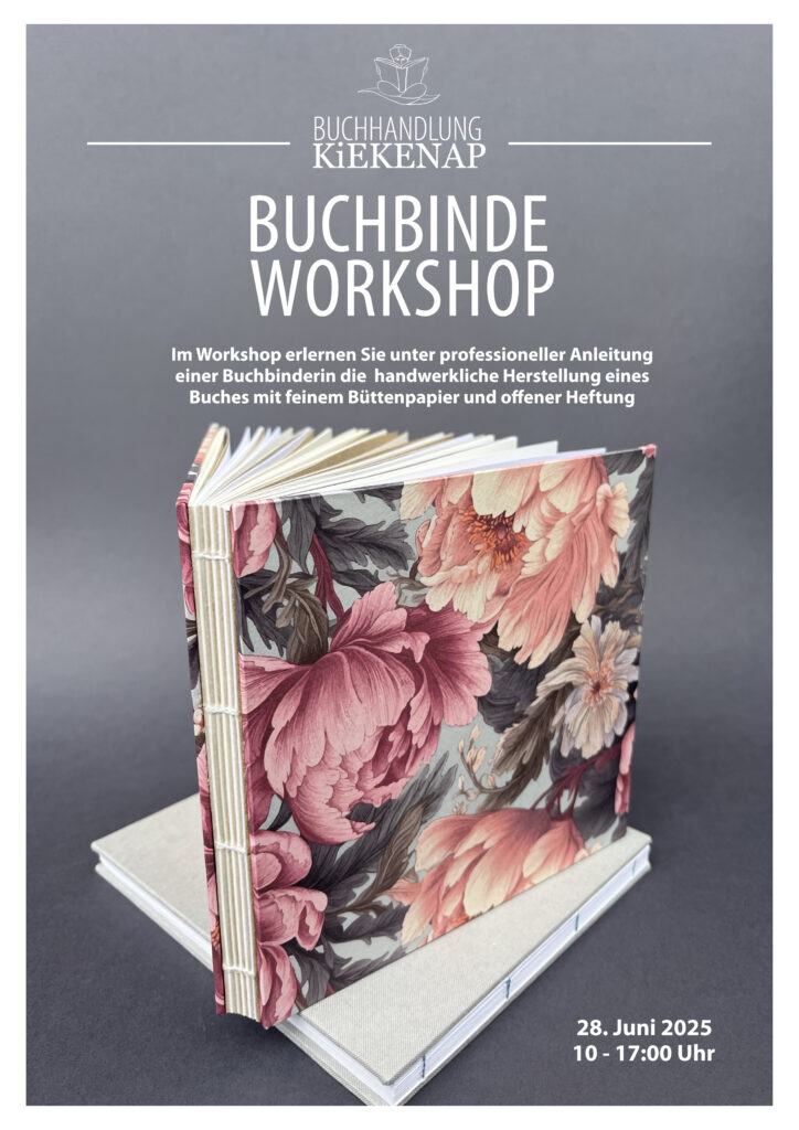Erster Buchbindeworkshop Buchhandlung Kiekenap